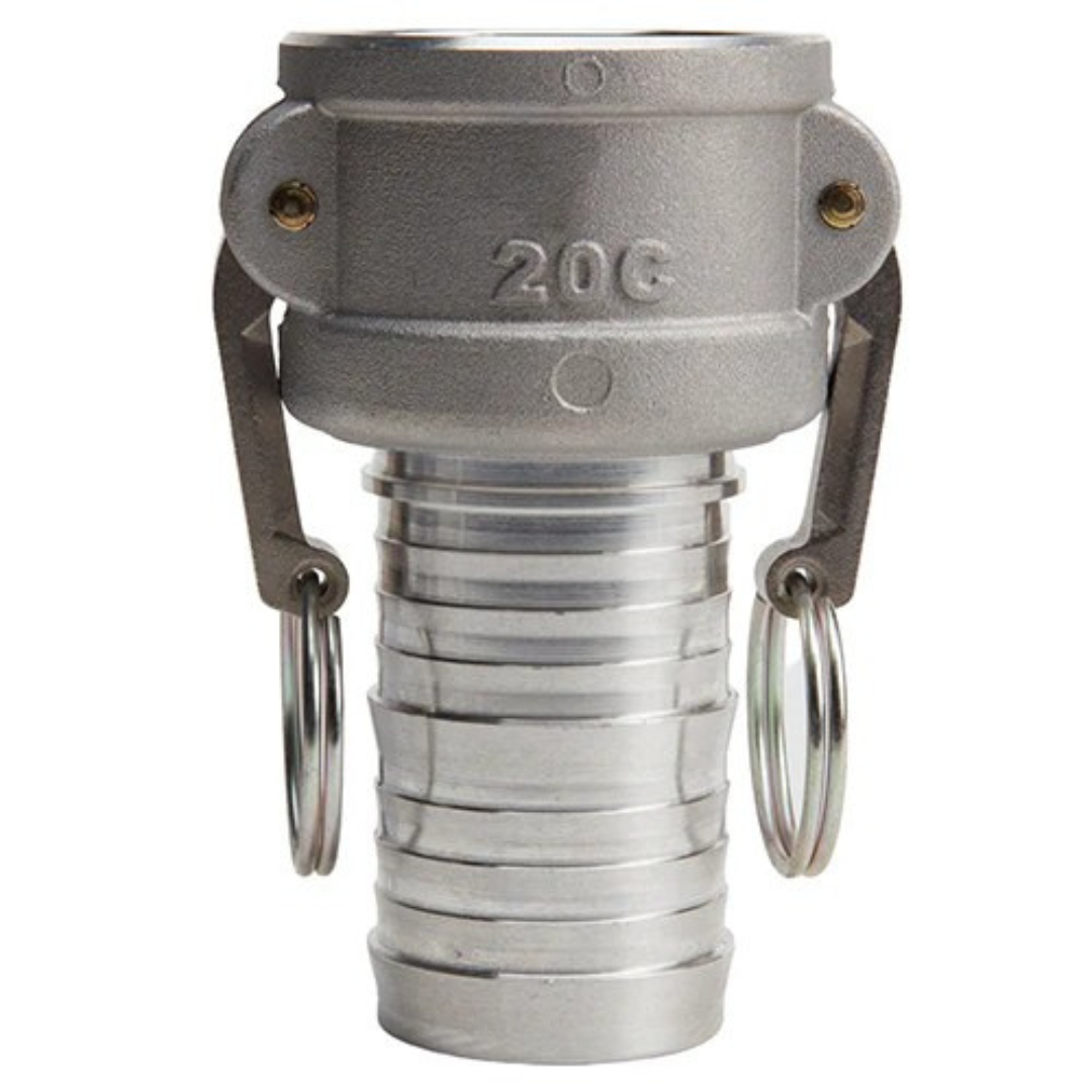 Aluminum 2" Famale Camlock to Hose Shank