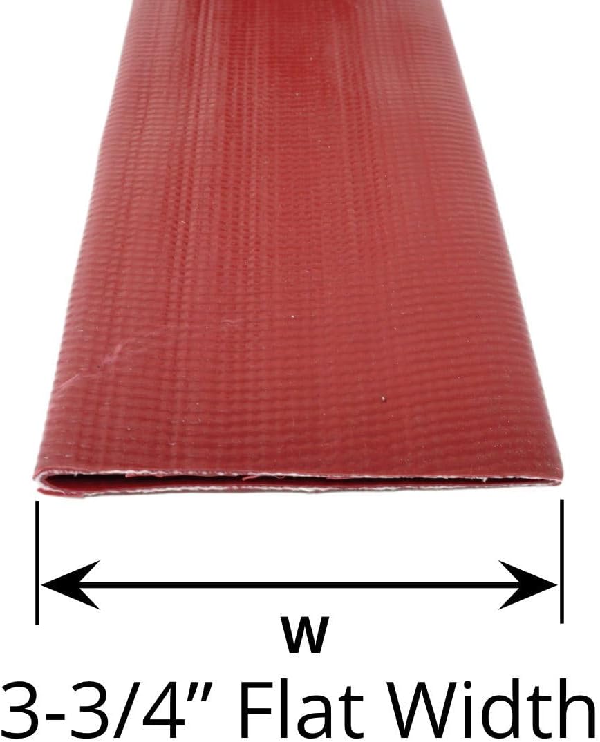 2" Red Heavy Duty Lay Flat Hose