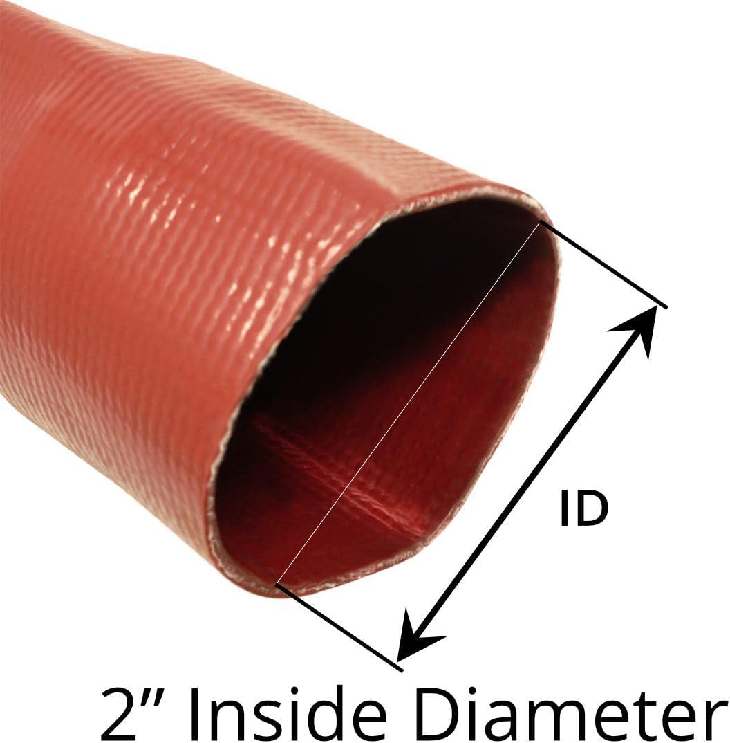 2" Red Heavy Duty Lay Flat Hose