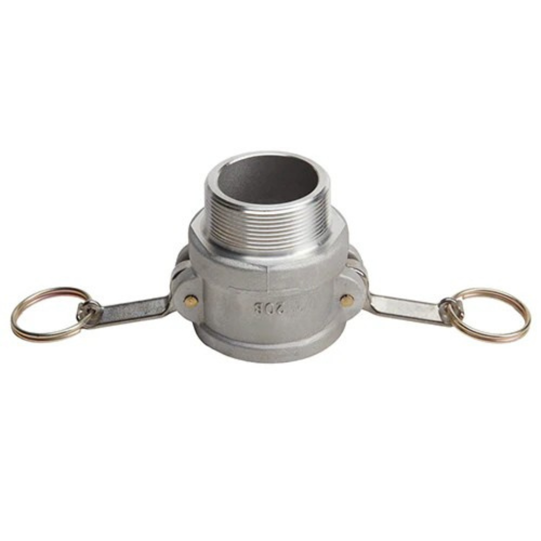 Aluminum 2" Female Camlock x 2" Male NPT