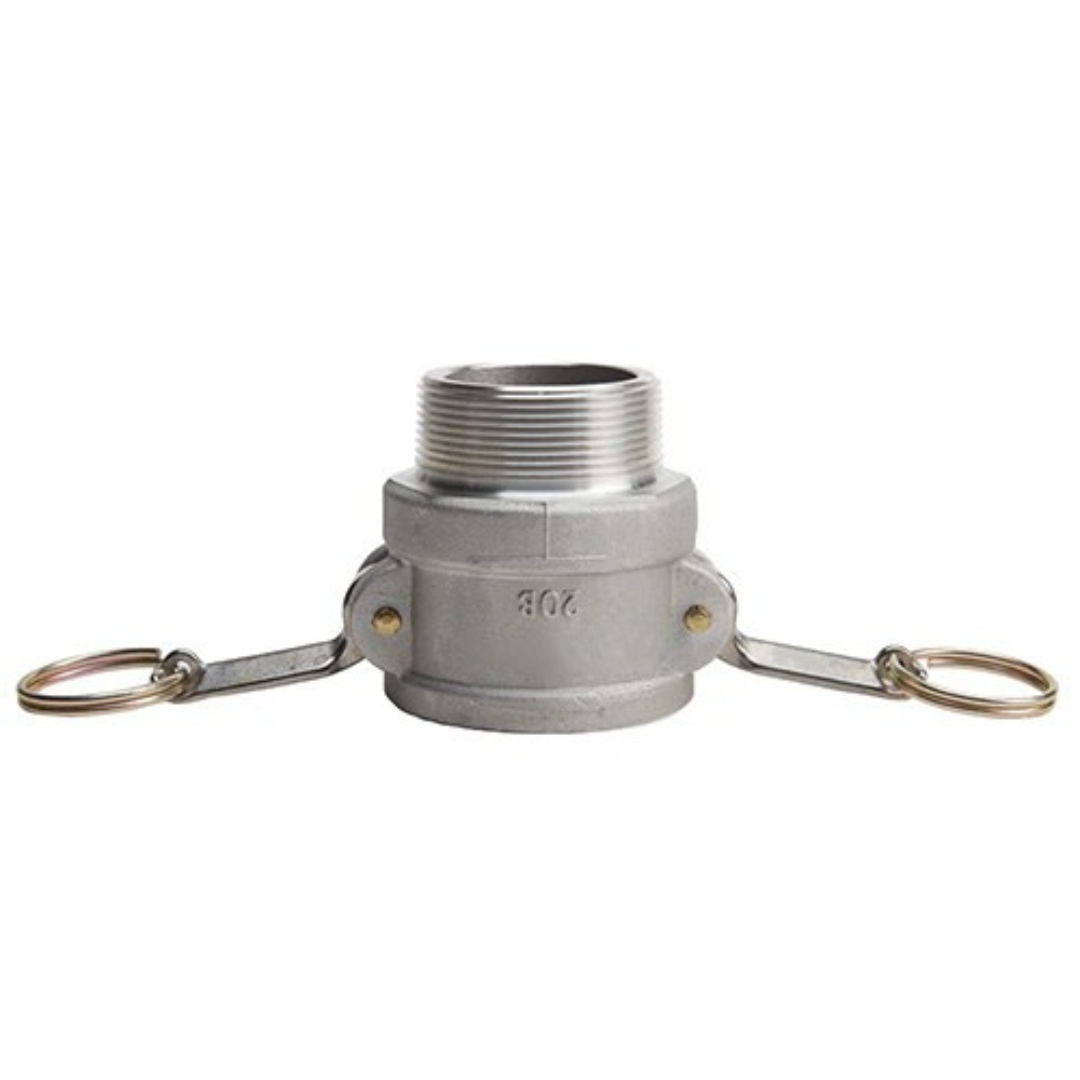 Aluminum 2" Female Camlock x 2" Male NPT