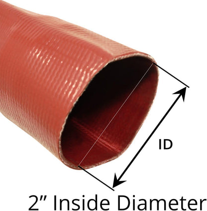 2" Red Heavy Duty Lay Flat Hose
